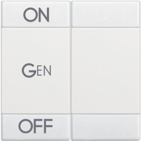 Copritasto 2 Funzioni ON OFF GEN Bticino LivingLight N4911M2AFN