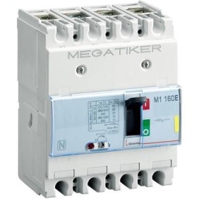 Interruttore magnetotermico 16 kA MEGATIKER scatolato Bticino 3P+N 100A T714E100