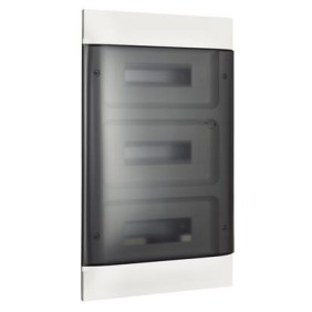 Centralino da incasso Bticino E315P36D3 con portello fumè per 36 moduli DIN (3x12) linea "Habita"