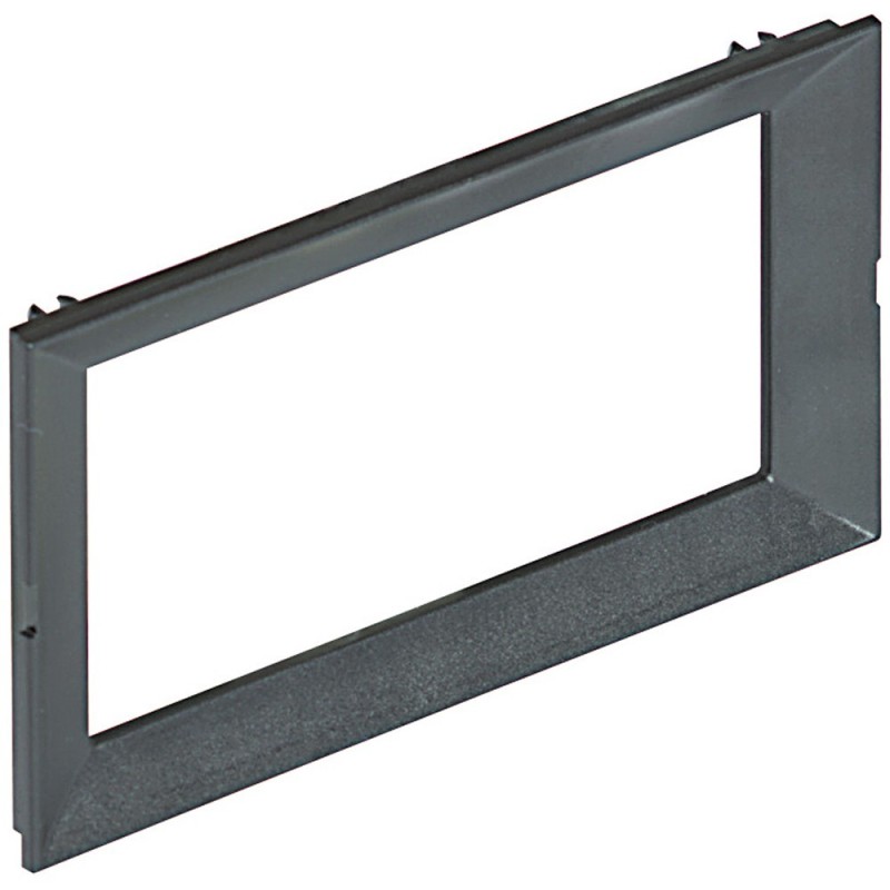 Supporto e mostrina 4 moduli LivingLight grigio antracite per torrette bifacciali Bticino 150671