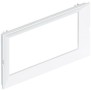 Supporto e mostrina 4 moduli LivingLight Bianco per torrette bifacciali Bticino 150672