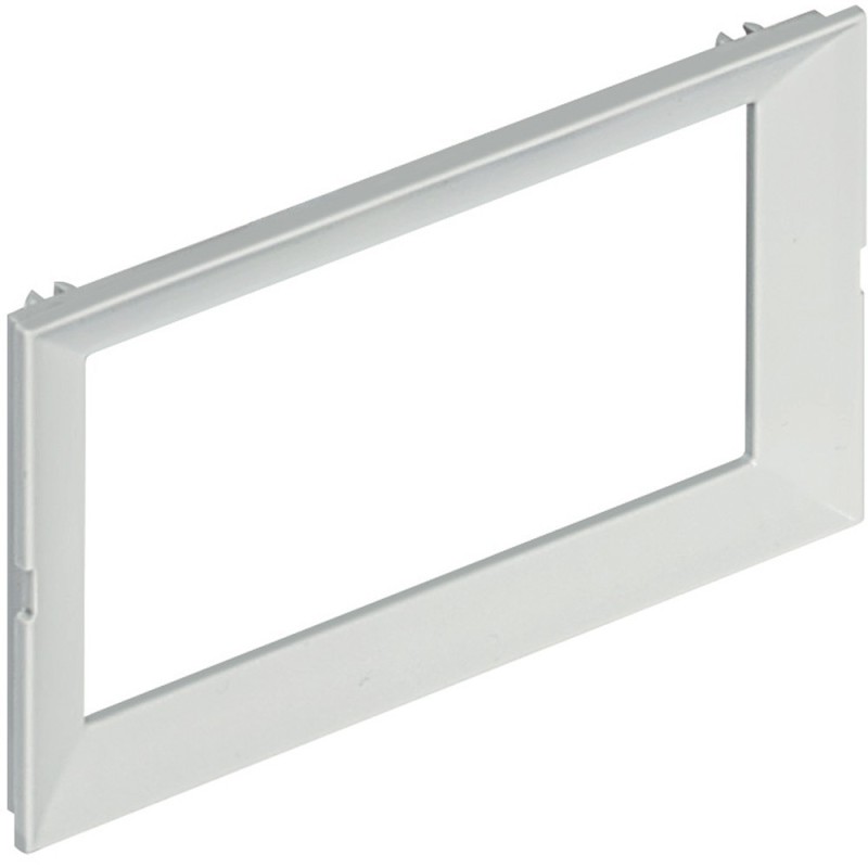 Supporto e mostrina 4 moduli LivingLight grigio Tech per torrette bifacciali Bticino 150675