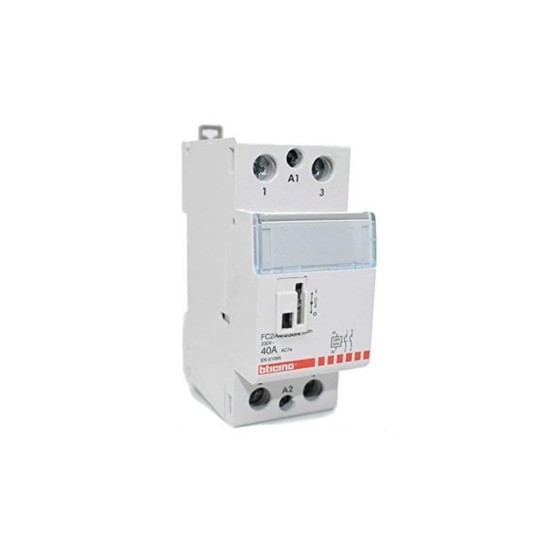 Contattore AC3 - 40 A - 230 Vac - 2 NO - 2 moduli  BTicino FC2A4/230N
