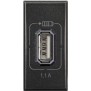 Caricatore USB 1 Prese 1 Posto Bticino Axolute Scura HS4285C1