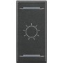 Copritasto 2 Funzioni con simbolo Luce e Lente Illuminabile Bticino Axolute HS4911BA