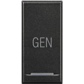 Copritasto 1 Funzione con Simbolo GEN e Lente Illuminabile Bticino Axolute HS4915AC
