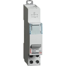 Interruttore 1NO+1NC da quadro 20 A 230V 1 modulo DIN Bticino FN51NACI