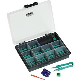 Trousse configuratori composta da 3501da 0 a 9 con 1 pinzetta e 1 cacciavite plastico Bticino 3501K