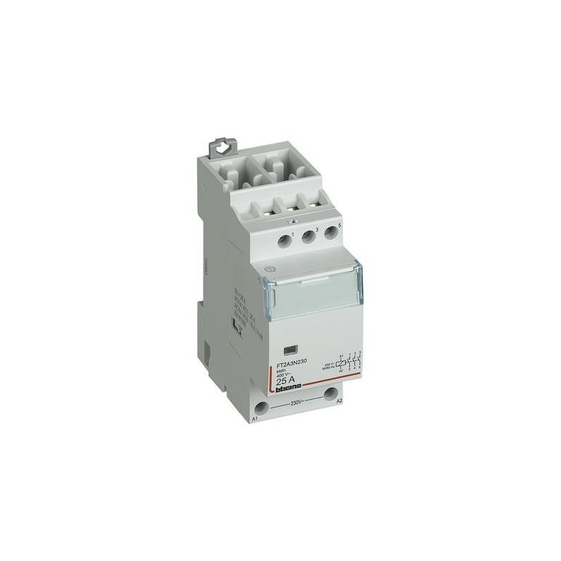 Contattore 2NO+2NC -  25A  - 230 V - 2 Moduli DIN Bticino FT2AC2N230