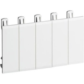 Copriforo DIN 5 moduli con prefratture Bticino F215FP