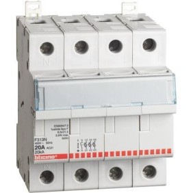 Portafusibile 3P+N 20A 4 moduli Bticino F313N