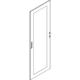 Porta in vetro per armadi da pavimento HDX 850X2 mt Bticino 91865/80VR2