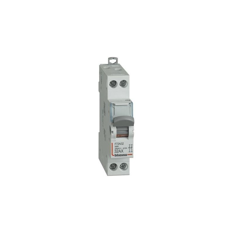 Sezionatore Bticino standard 32A 2P  1 modulo F72N32