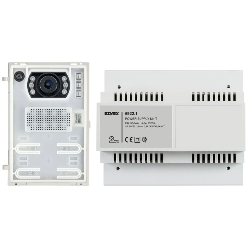 Kit audio/video espandibile Due Fili Plus ELVOX K41005