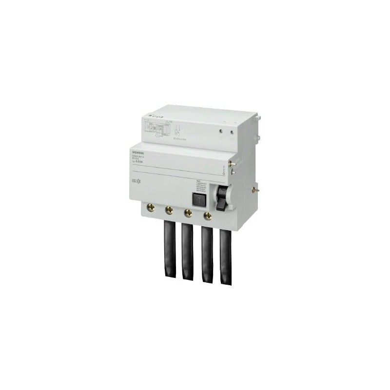 Blocco differenziale 4 poli 100A 30ma Tipo A serie 5SP4 Siemens 5SM23476