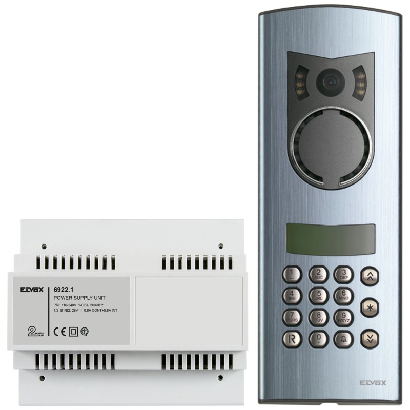 Kit Audio Video con Tastiera e Display Espandibile Due Fili Plus ELVOX K13002