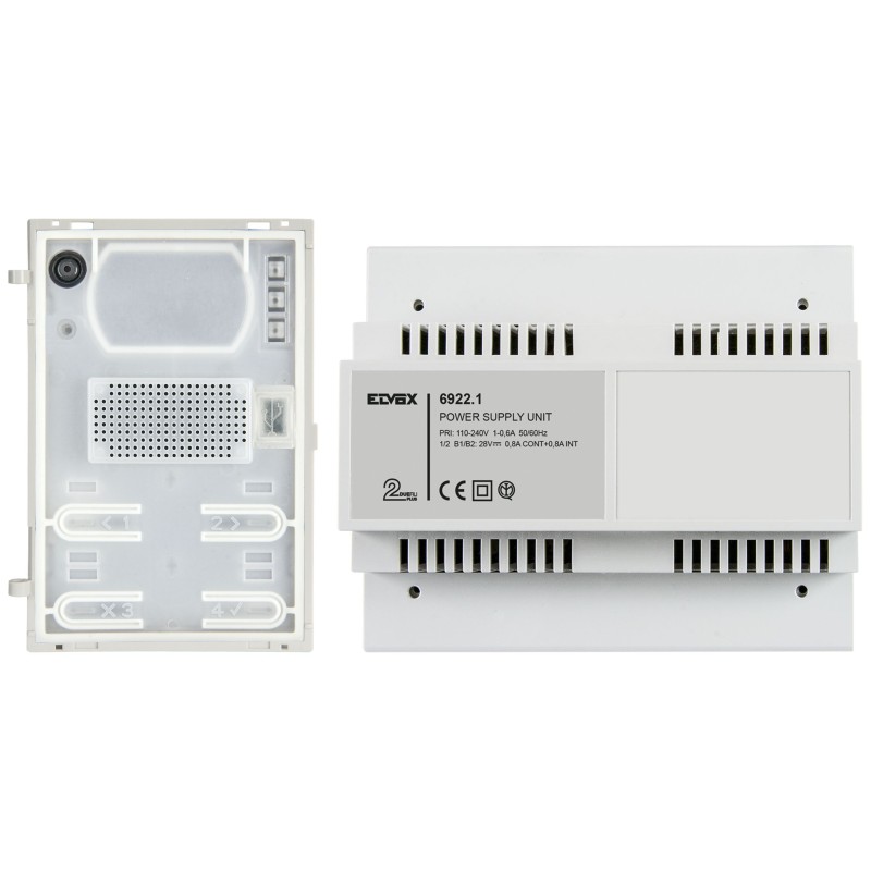 Kit Audio Espandibile con Ingresso Video Due Fili Plus ELVOX K41002