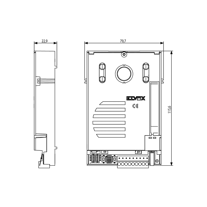 Unità Elettronica Due Fili per Targa Audio 1300 ELVOX 13F1