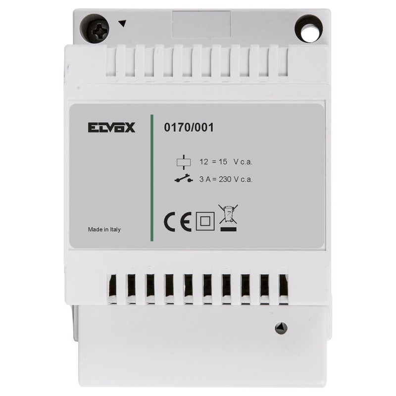 Relè in Scambio 3A 12V per Accensione Luce Scale ELVOX 0170/001