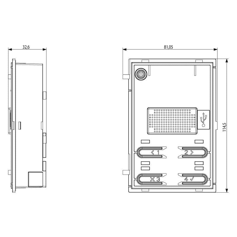 Unità Due Fili Plus per Targa Audio 4 Pulsanti a Led ELVOX 41000