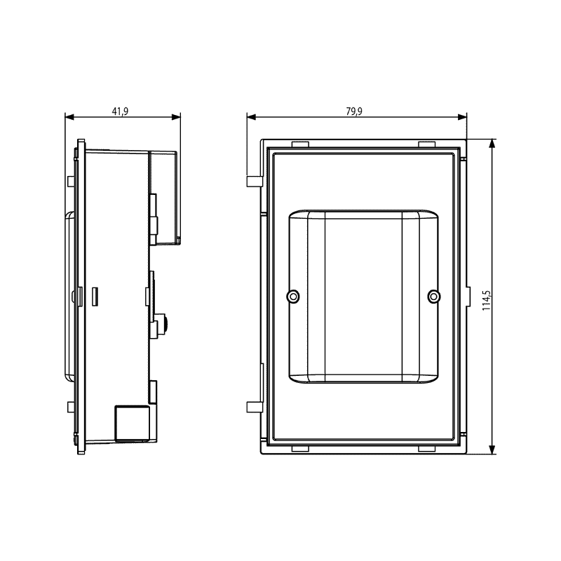 Lettore Transponder Retroilluminato a Led Bianchi ELVOX 41017