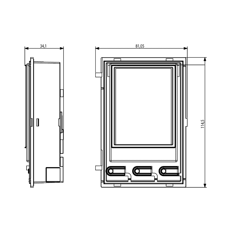 Display da 3,5" Moduli Audio/Video e 3 Tasti di Chiamata ELVOX 41018