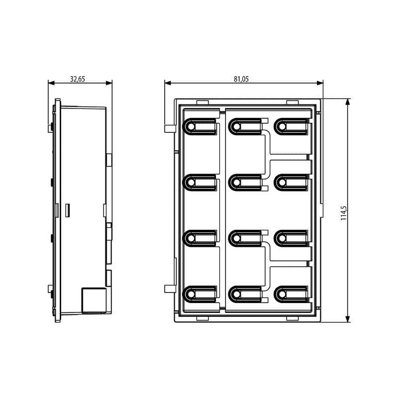 Tastiera Alfanumerica per Posti Esterni Due Fili Plus ELVOX 41019