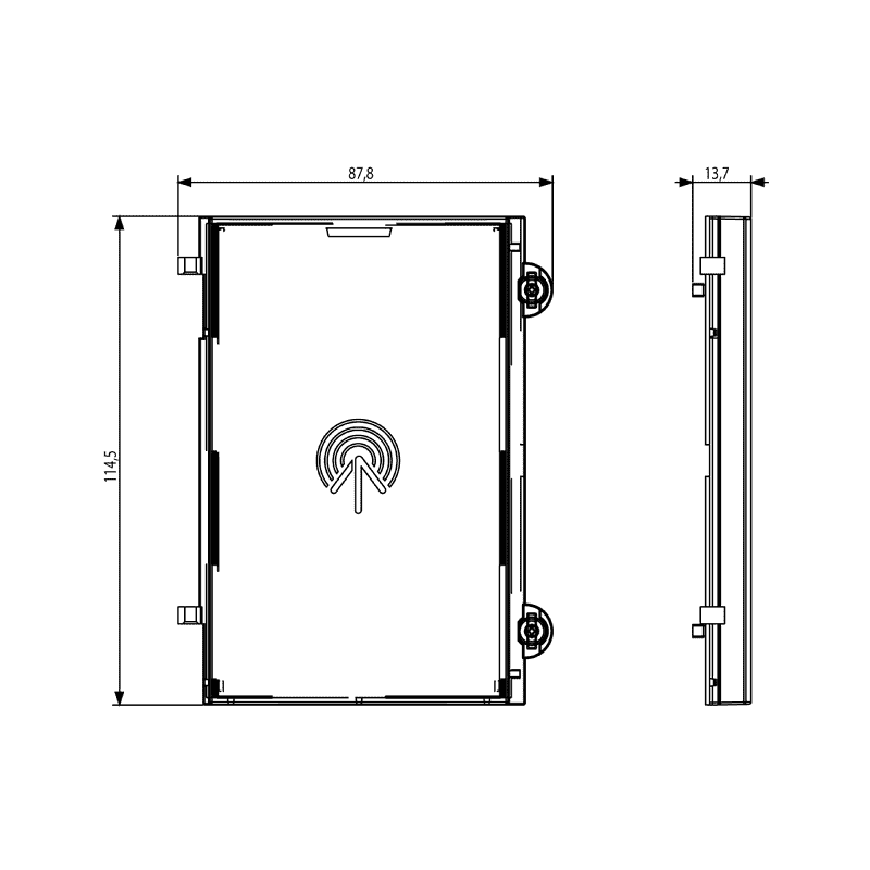 Modulo Frontale Lettore Transponder Serie Pixel ELVOX 41117