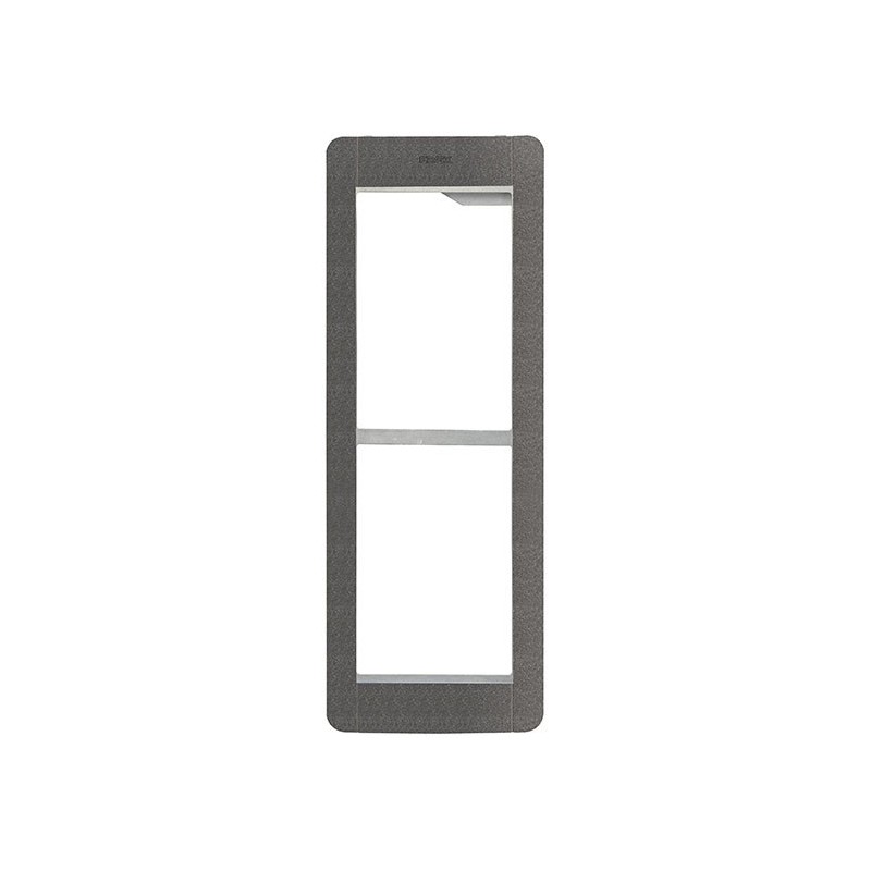 Supporto con Cornice 2 Moduli Serie Pixel Ardesia ELVOX 41132.02