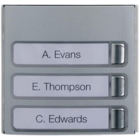 Frontale con tre tasti e cartellini portanome BPT MTMF3P 60020120