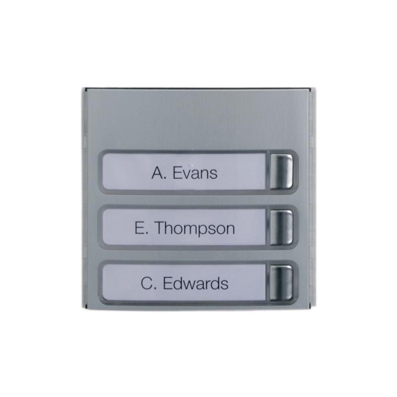 Frontale con tre tasti e cartellini portanome BPT MTMF3P 60020120