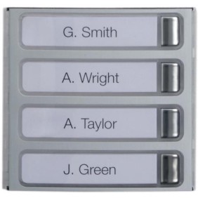 Frontale con quattro tasti e cartellini portanome BPT MTMF4P 60020130