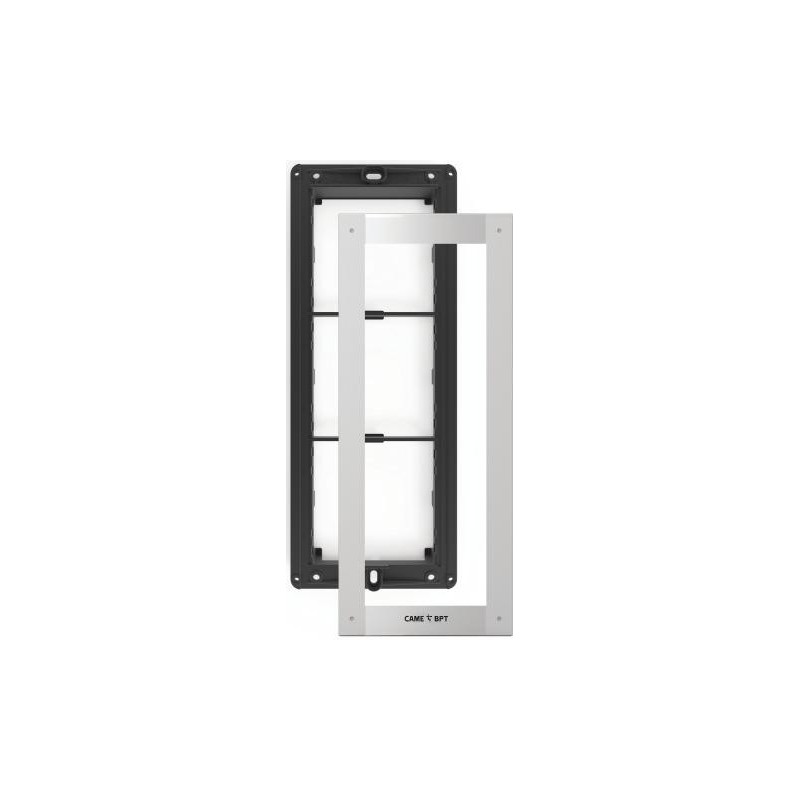 Telaio e placca 3 moduli per pulsantiere BPT MTMTP3M 60020340