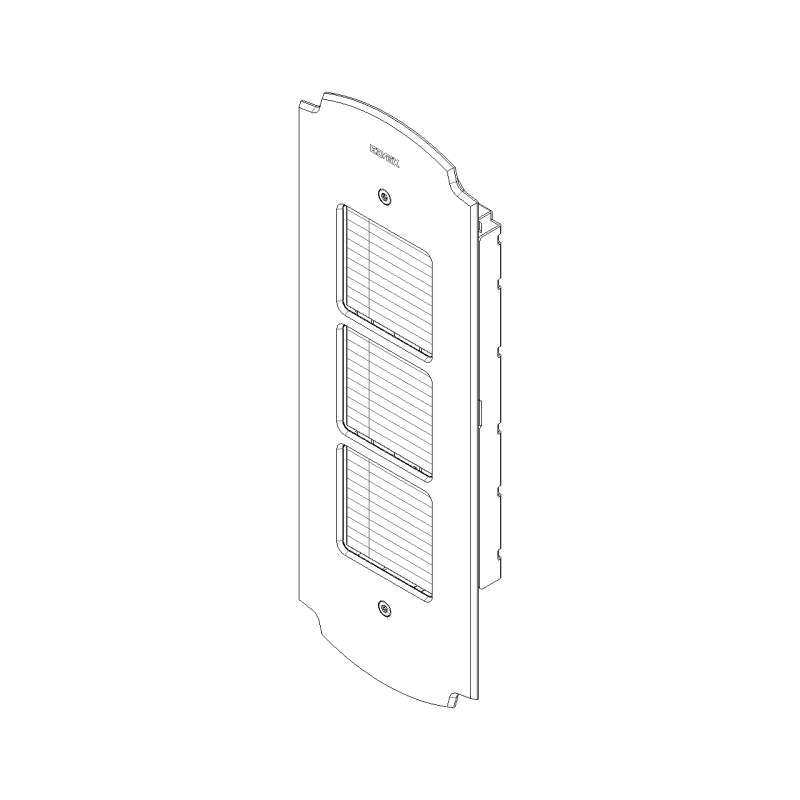 Placca 2 Moduli Portanomi in Ottone Serie Patavium ELVOX 41642