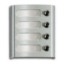 Frontale con Quattro Tasti e Cartellini Portanome Serie TARGA ELVOX 8004
