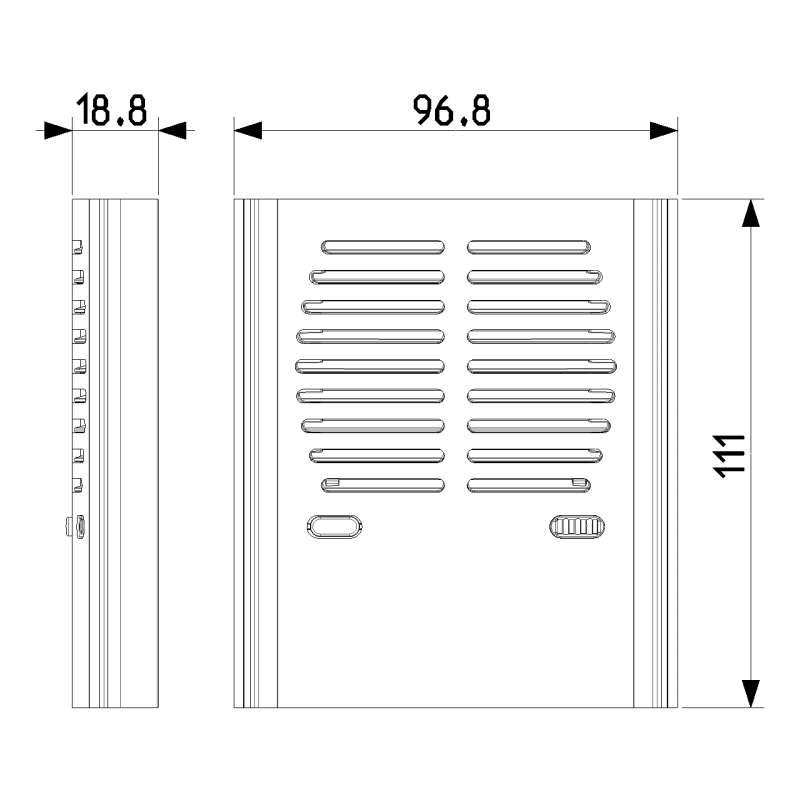 Modulo Base Audio per Unità Elettroniche Serie TARGA ELVOX 8010