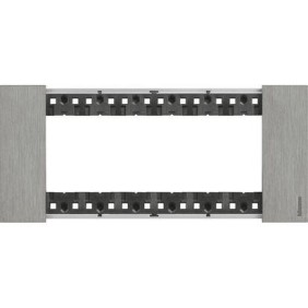 Placca Acciaio Bticino Living Now sei posti Zama KA4806ZG