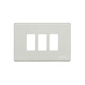 PLACCA 3 MODULI INOX TICINO MAGIC 503/3/X