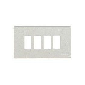 PLACCA 4 MODULI INOX TICINO MAGIC 504/4/X