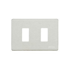 PLACCA 2 MODULI RESINA TICINO MAGIC 503/2/R