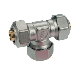 Raccordo a T per tubi in plastica o multistrato 26X3 Giacomini R564MX062