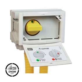 Valvola a sfera per impianti gas sottotraccia 34 attacchi dal basso Giacomini G213SP024