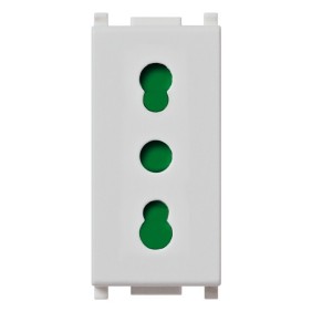 Presa Vimar Plana Silver 2P+T 16A P17/11 14203.SL