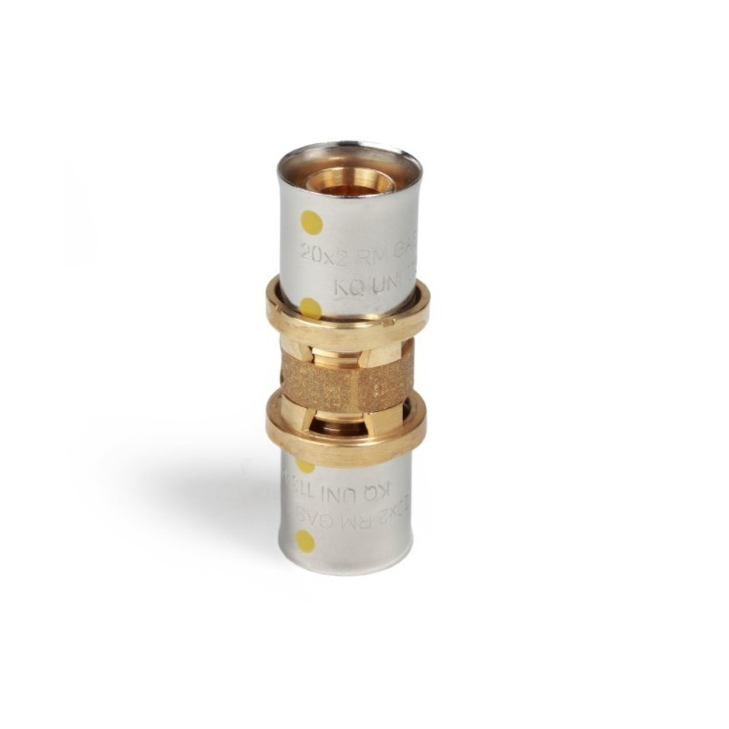 Raccordo diritto per tubi multistrato uso gas 16X2 Giacomini RM102Y203