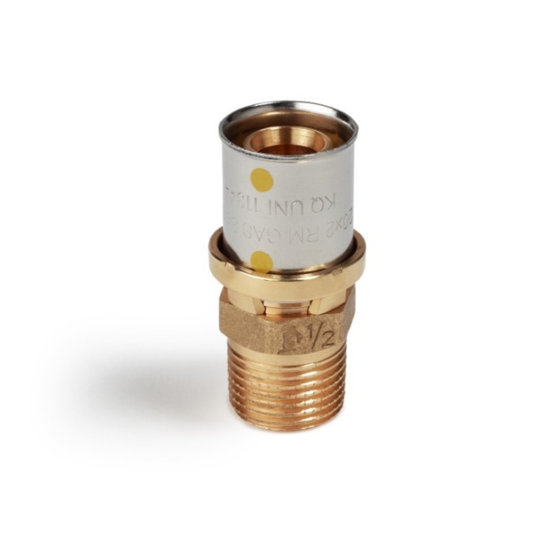 Raccordo filettato maschio tubi Gas da 1" a 26X3 Giacomini RM107Y259