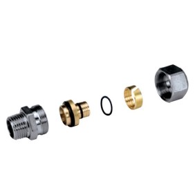 Raccordo filettato 12 maschio per tubi multistrato 20X2 Giacomini R187MX062