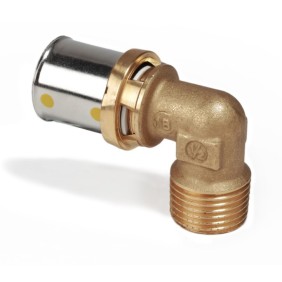 Raccordo curvo filettato per Gas da 1/2" a 16X2 Giacomini RM127Y233