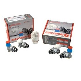 Kit valvola e detentore per testa termostatica 3/8" Giacomini R470FX012