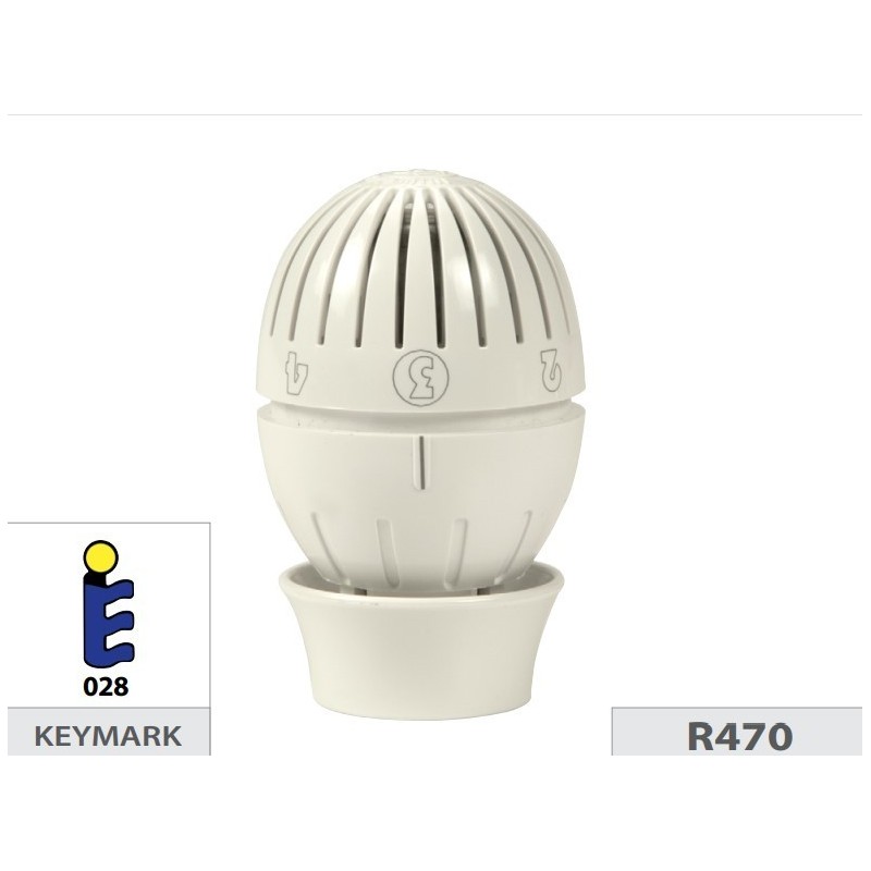 Kit valvola e detentore per testa termostatica 3/8" Giacomini R470FX012