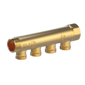 Collettore componibile due stacchi 3/4" uscite base 16 Giacomini R580CY022